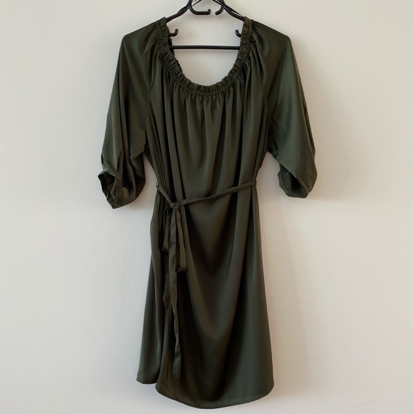 H&M Dresses & Skirts - NEW - H&M Silky Dark Green Dress